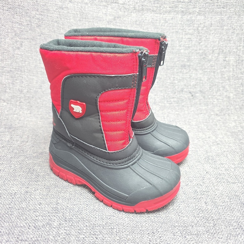 Arctic Shield Red And Black Boys Size 9 Boots Good Condition Pre-owned